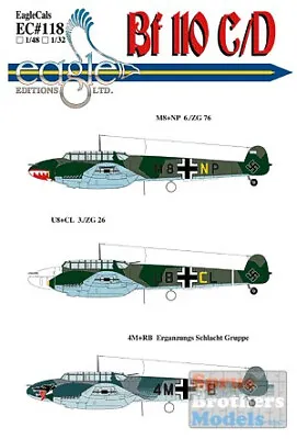 ECL32118 1:32 Eagle Editions Bf 110 C/D #32118 • $22.59
