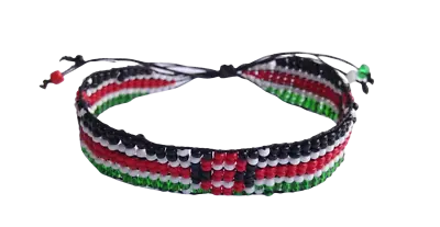 Wrist Band Bracelet Masai Beads Colorful African Unisex Adjustable Made In Kenya • $299.90