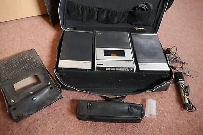 Sony TC-124CS Stereo Cassette Corder - Portable Solid State Tape Player 70's • £30