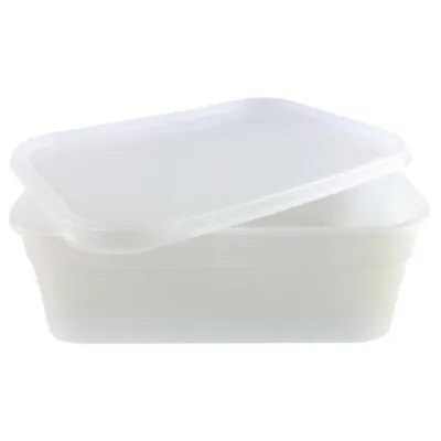 Ice Cream Container With Lid - 2 Litre - Recyclable Polypropylene - Pack Of 20 • £22.99