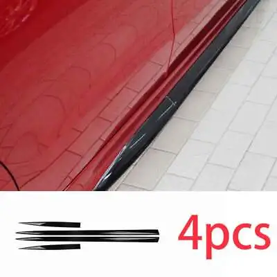 Car Body Door Side Molding Sill Guard For Benz C-Class 2022-2023 4PCS ABS Black • $177.99