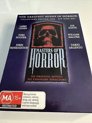 $22.95 • Buy Masters Of Horror: The Greatest Minds In Horror- Collectors Edition Two. 6 Discs