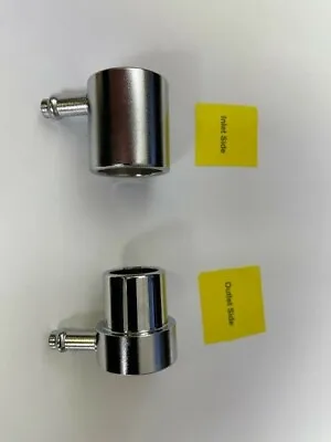 Vaporizer Outlet & Inlet Adapter Pair - Chrome Plated Brass • $49.95