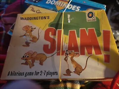 Waddingtons Slam Board Game Boxed 1967 Vintage Games Retro Toys • £6.50