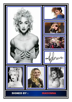 (299) Madonna Signed A4 Photograph Great Gift (reprint) @@@@@@@ • £8.40
