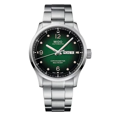 Mido Multifort M Chronometer Green Gradient Steel Men's Watch M0384311109700 • $1010