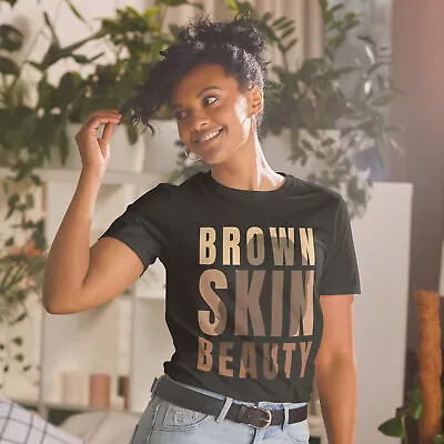 £15.81 • Buy Black Melanin Beauty Brown Skin Girl Juneteenth 2023 Women Shirt Black History