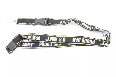 U.S. Army Proud Dad USA Military Embroidered Detachable Lanyard Key Chain • $8.99