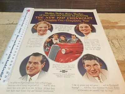 1937 CHEVROLET USA Original  Sales Advert  • $14.95
