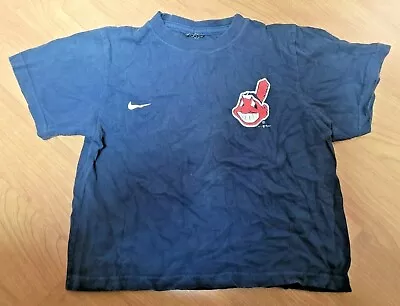 VTG Cleveland Indians Nike Omar Vizquel 90s Baseball Jersey T Shirt Youth 5 5T   • $14.99