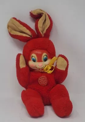 Vintage 50's Gund Swedlin  Disney Rubber Face Thumper Red Rare **NO MECHANISM ** • $49.99