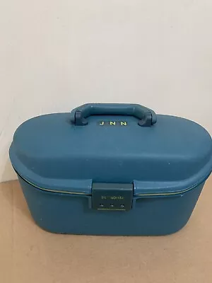 Samsonite Vanity Case Make Up Bag Hard Shell Blue Travel JNN (see Descrip) • £19.99