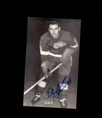 Floyd Smith Signed JD McCarthy Vintage Postcard 1950`s 60`s Detroit Red Wings Au • $15