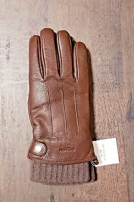 Coach Men's Size S Goat Leather 3 In 1 Luxury Gloves $195 Brown • $128.01