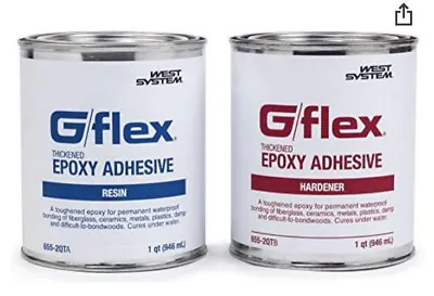 $137.02 • Buy West System 655-2qt G/flex Thickened Epoxy Adhesive Resin Quart