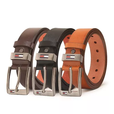 Men's Imitation Leather Belt Fashion Classic Designs For Work Business And Casua • $8.45