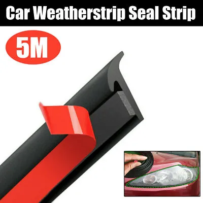 T-Shape Rubber Car Door Seal Strip Hood Trunk Edge Weatherstrip Moulding Trims • $7.59
