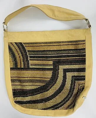 MISSONI VINTAGE GLITTER WOVEN Italian Leather Monogram Interior Tote Handbag • $40