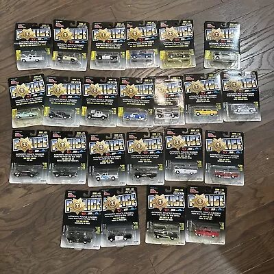 Racing Champions Police USA Cruisers Lot Of 23 Cars NEW SEALED 1998 1999 1:64 • $89.99