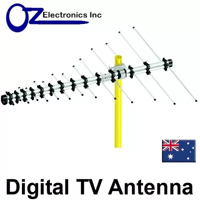 Digital TV Outdoor Antenna UHF VHF FM 4 AUSTRALIAN Conditions City Country Areas • $29.95