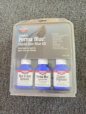 $29.99 • Buy Birchwood Casey 13801 Perma Blue Liquid Gun Blue Kit.  NEW SEALED