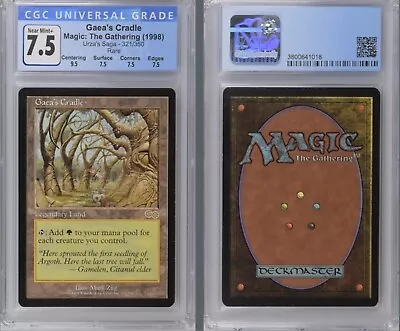 Gaea's Cradle Urza's Sage CGC 7.5 MTG Magic The Gathering • $684.68