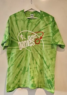 Street Games Charity Coca Cola Green Tie Dye Large T-Shirt FREE POSTAGE • £11.99