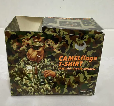 $42 • Buy VTG Camel Smokin' Joe Camouflage Pocket T-Shirt Size XL Military 1992