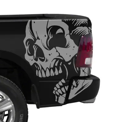 Skull Vintage Tattoo Pickup Truck Vinyl Decal Side Bed Graphic Tailgate Vehicle  • $396.25