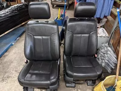 11-16 F250 F350 Black Leather Seat Set Front And Back FRONT HEATED/COOLED • $2600