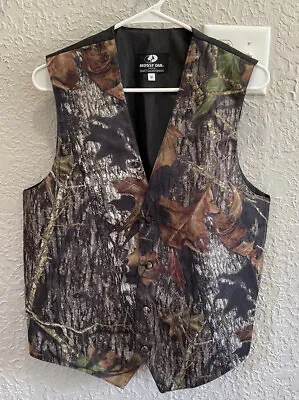 EUC Mossy Oak Camouflage Tuxedo Vest By Bright Colored Tuxedos Medium • $24.99