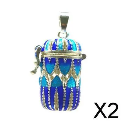 $15.58 • Buy 2x Lovely Essential Oil Diffuser Locket Pendant For Necklace Keyring Charms
