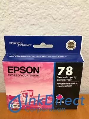 ( Expired ) Genuine Epson T078320 T0783 Epson 78 Ink Jet Cartridge Magenta • $5