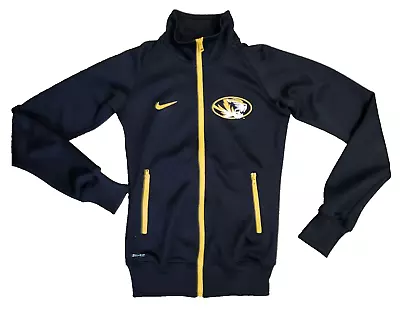 Nike Dri-Fit Missouri Tigers Track Jacket Full Zip Women's Size XS Black Yellow • $22