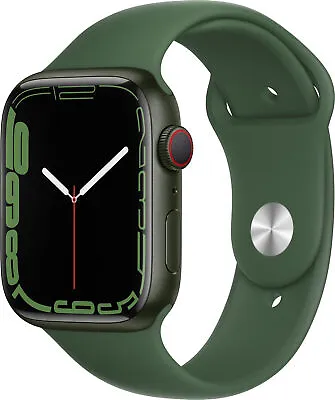 Apple Watch Gen 7 Series 7 Cell 45mm Green Aluminum - Clover Sport Band • $258