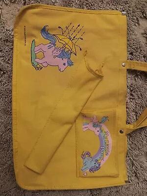  My Little Pony Vintage  RARE Rainy Day  1986 Umbrella Canvas Tote Bag MLP • $25