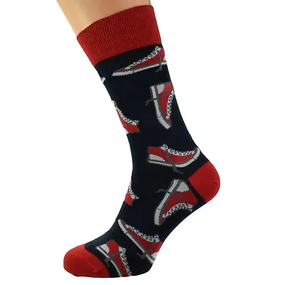 Mad About Sneakers Shoes Woven Design Mens Socks X6HL039 • £5.49