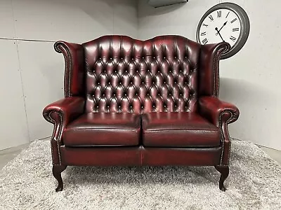 Chesterfield 2 Seater Queen Anne Sofa Delivery Available 🚚 • £675