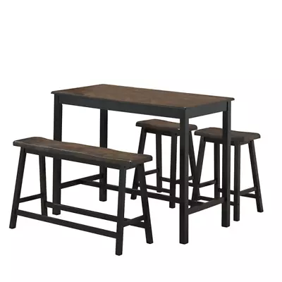 4-Piece Counter Height Dining Set Crafted From Solid Wood • $336.99