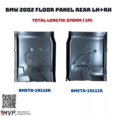 MVP BMW 1602 2002 2002tii Rear Floor Quarter Panel Set • $250