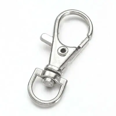 37mm Lobster Swivel Clasps Clips Bag Key Ring Hook Findings Keychain • £2.99