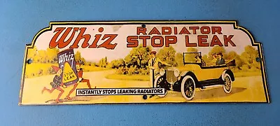 Vintage Whiz Radiator Sign - Service Station Gas Pump Porcelain Sign • $145.47