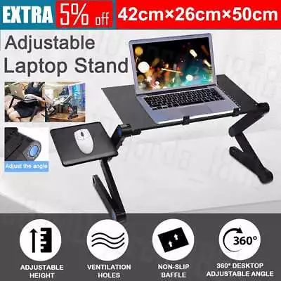 Portable Laptop Desk Computer Table Stand Adjustable Foldable Tables Work Tray • $19.99