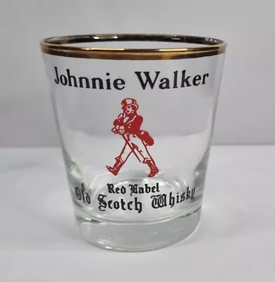 $23.90 • Buy Vintage Johnnie Walker Red Scotch Whisky Walking Man Short Glass Mancave Bar