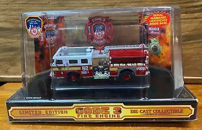 Lovely Very Rare Aerialscope Code 3 Fire Engine No 82 1:64 Scale Die-Cast SU867 • £60