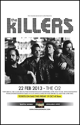 The Killers 2013 Vancouver Concert Poster 11 X 17 Framed • $21.99