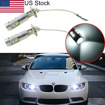 2x H3 Super Bright White 6000K LED Cornering Light Bulbs For BMW 328i 2009-2012 • $15.99