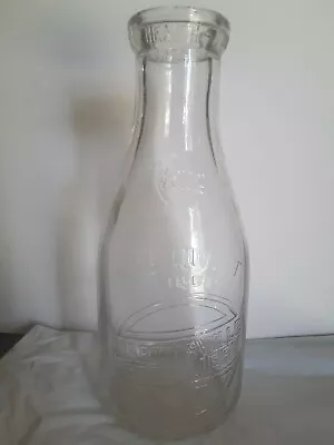 Quart E F Clark  Ringgold Va Round Milk Bottle • $10