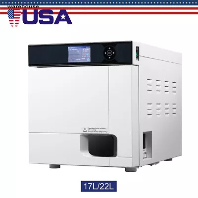 17L/22L Dental Class B Autoclave Vacuum Steam Sterilizer Drying With Printer • $1748