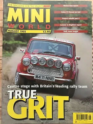 Mini World Magazine - August 1995 - Riviera Run British Rally Team Hornet • £7.99